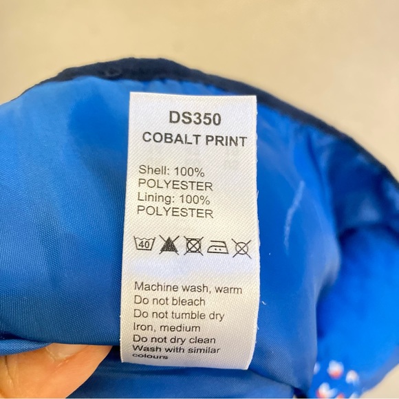 BNWT SIZE 14 WARDROBE Blue Multi ditsy bird Lightweight Padded Jacket coat - Picture 10 of 13